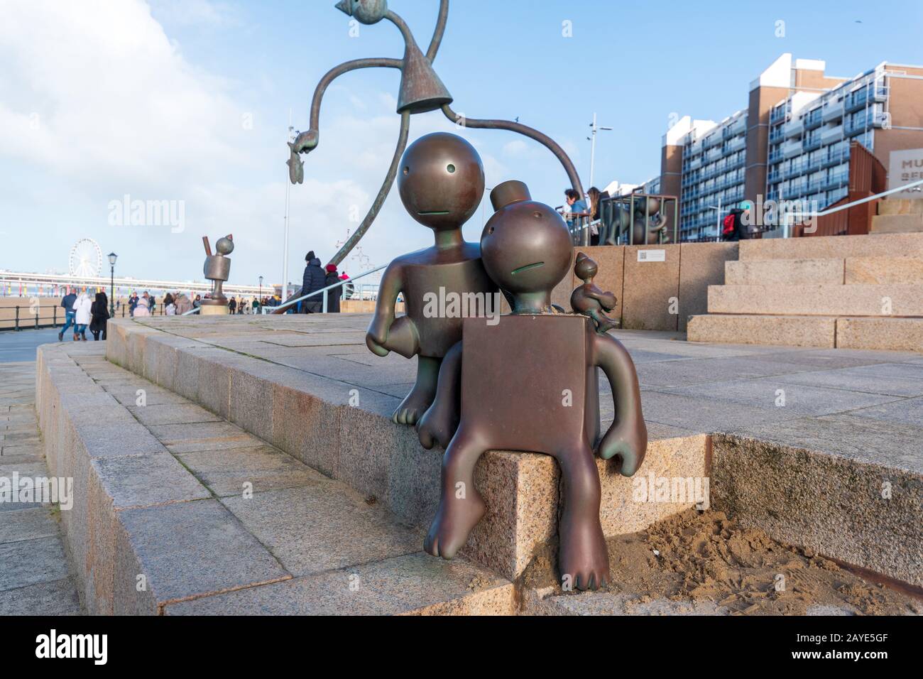 Beelden aan Zee, nella storica località balneare di Scheveningen Foto Stock