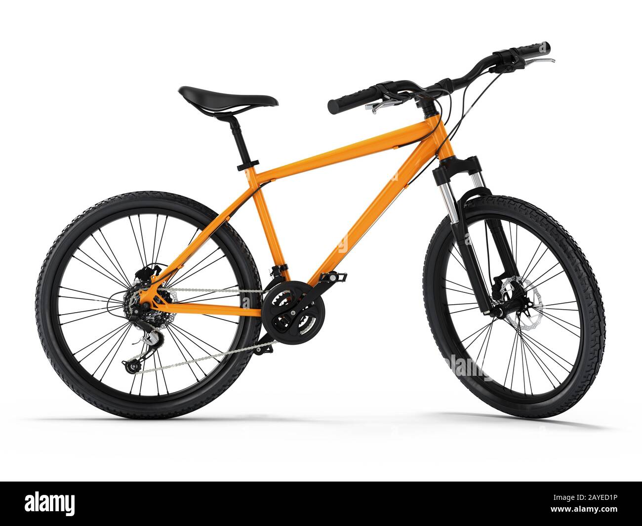 Mountain Bike con rendering 3D Foto Stock