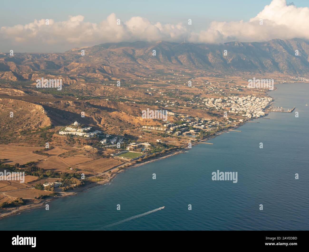 Parte dell'isola di Kos Grecia con la Place Kardamaina Foto Stock