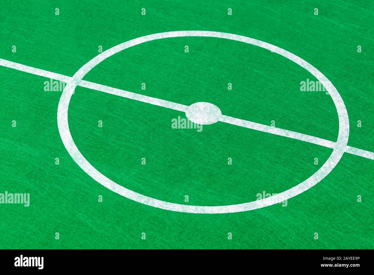 Linee sul calcio Campo di calcio Foto Stock