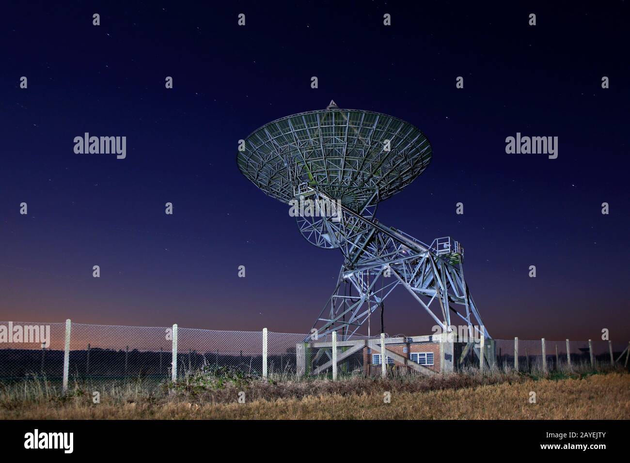 Il Telescopio Da Un Miglio, Presso L'Osservatorio Astronomico Mullard Radio, Mrao, Al Lords Bridge, Cambridgeshire. Foto Stock