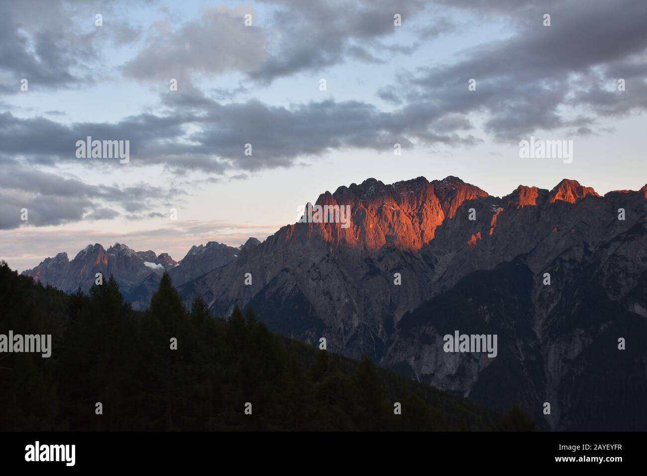 Alpi Gailtal Foto Stock