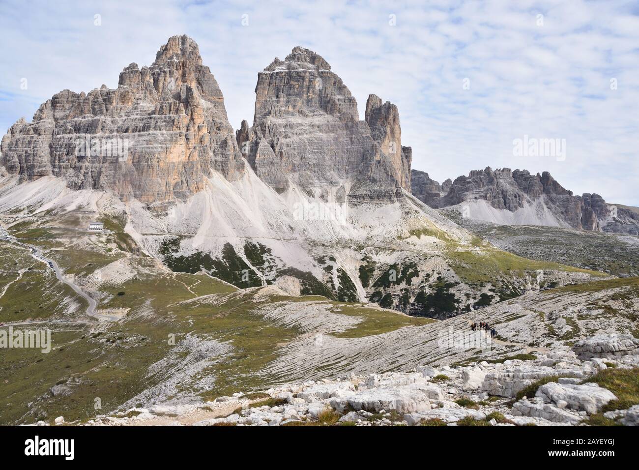 Tre Cime di Lavaredo Foto Stock