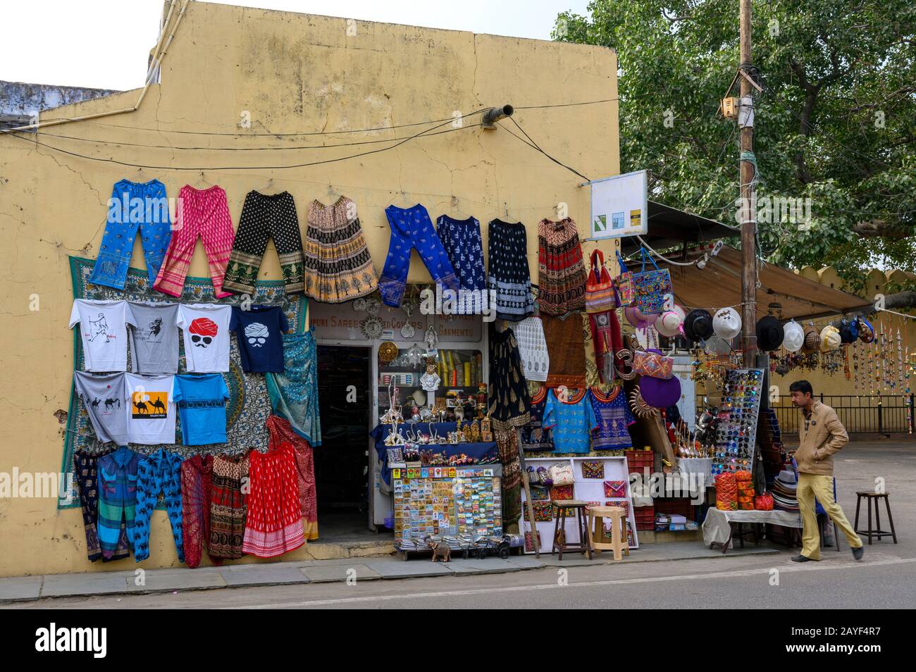 Negozio di strada a Jaipur, India Foto Stock