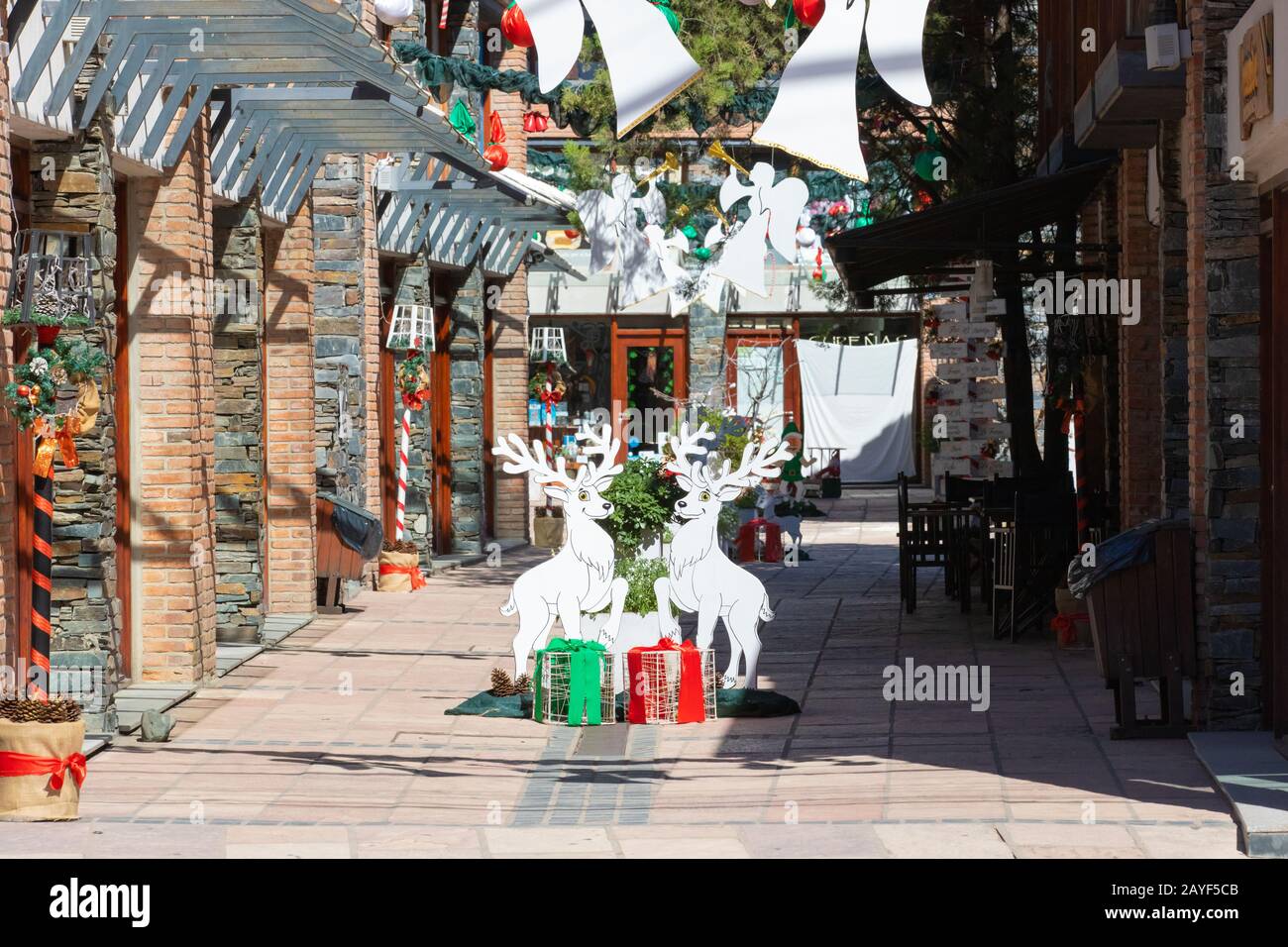 Argentina Cordoba Villa Generale Belgrano decorazioni natalizie Foto Stock