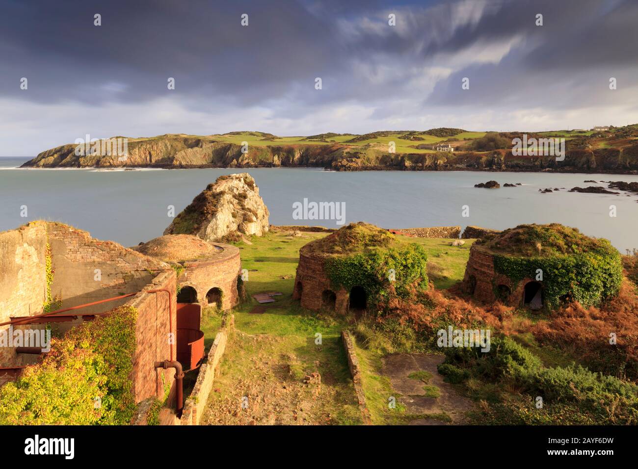 Porth Wen Brickworks sull'isola di Anglesey. Foto Stock