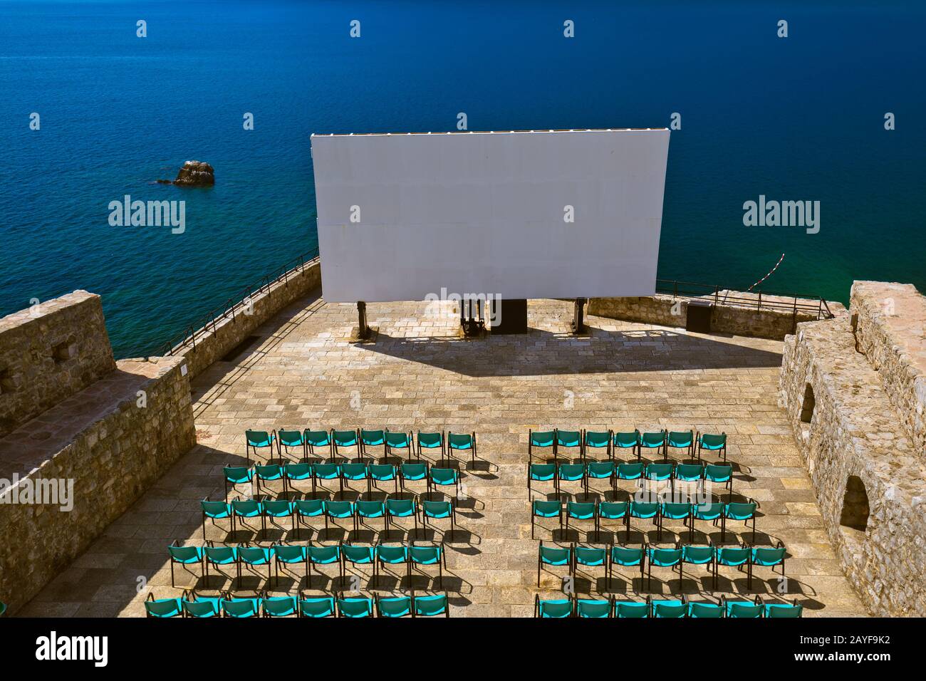 Sala cinema in Herceg Novi Cittadella - Montenegro Foto Stock