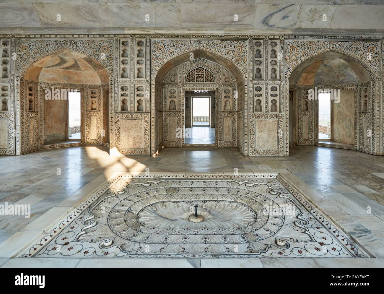 Lo Shish Mahal (Il Palazzo Di Vetro), Forte Di Agra, Agra, Uttar Pradesh, India Foto Stock