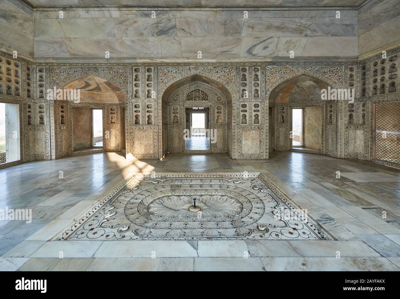 Lo Shish Mahal (Il Palazzo Di Vetro), Forte Di Agra, Agra, Uttar Pradesh, India Foto Stock