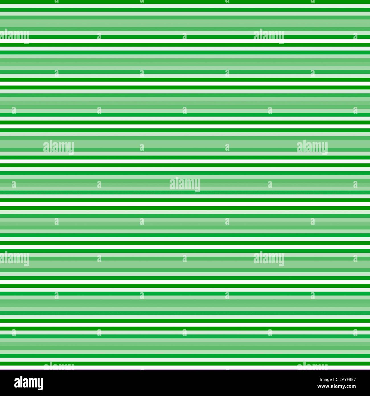 Strisce orizzontali in verde e bianco Foto Stock