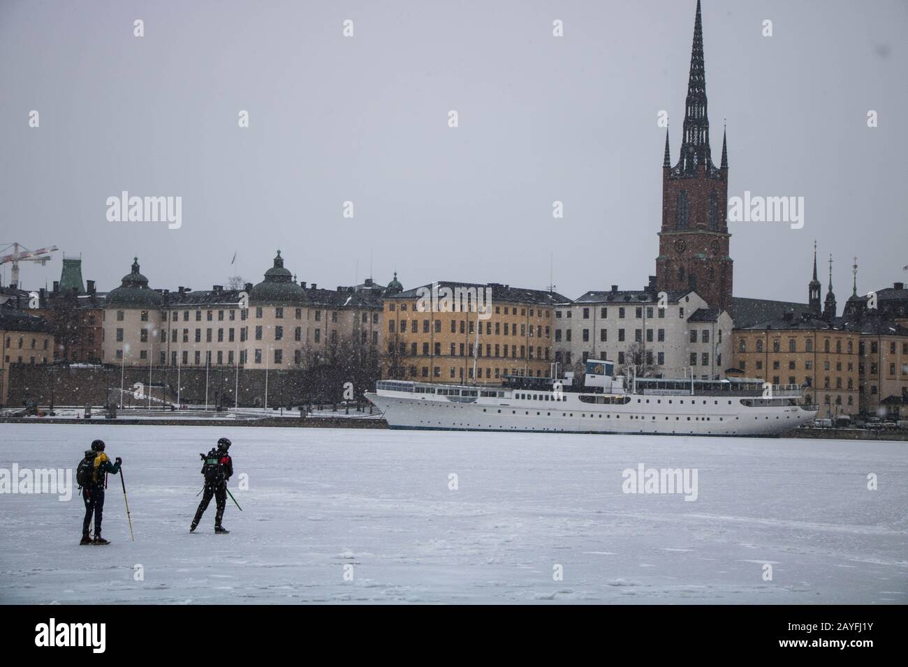 Inverno a Stoccolma Foto Stock