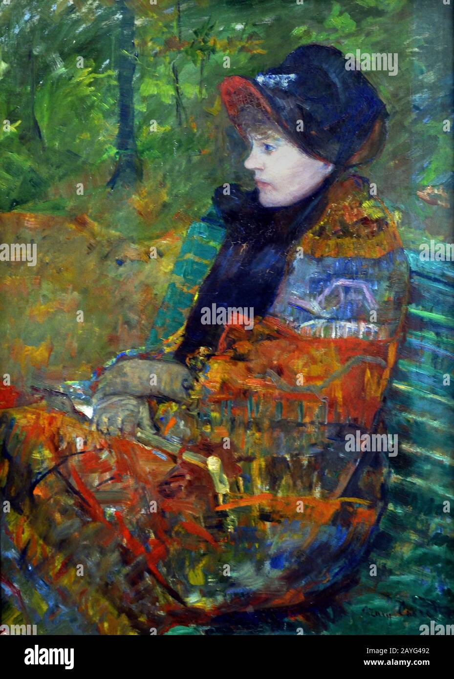 Autunno (ritratto di Lydia Cassatt) 1880 di Mary Cassatt 1844-1926 American, United, States, of, America, USA French, France, Foto Stock