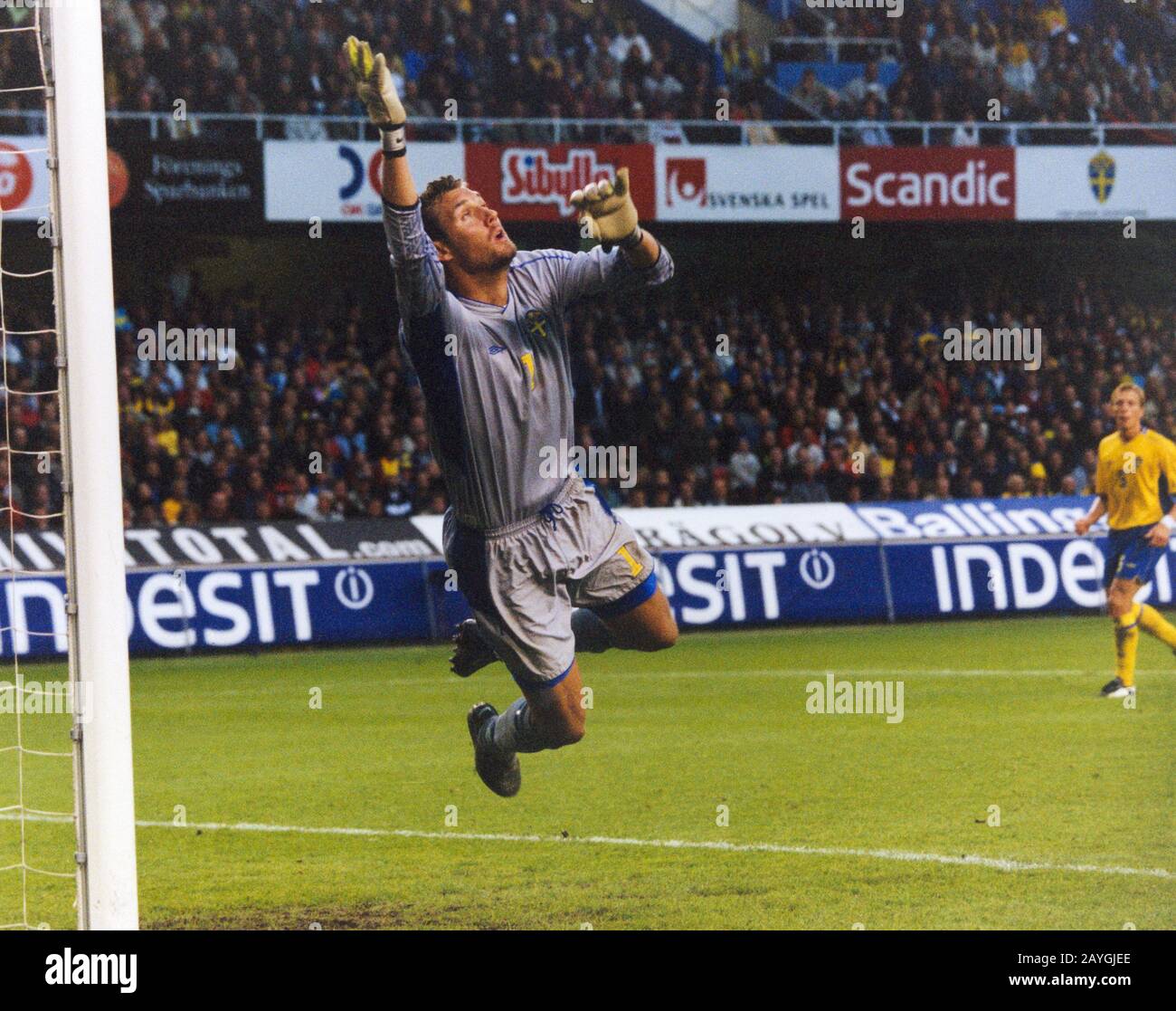 Andreas Isaksson ex calciatore svedese Foto Stock