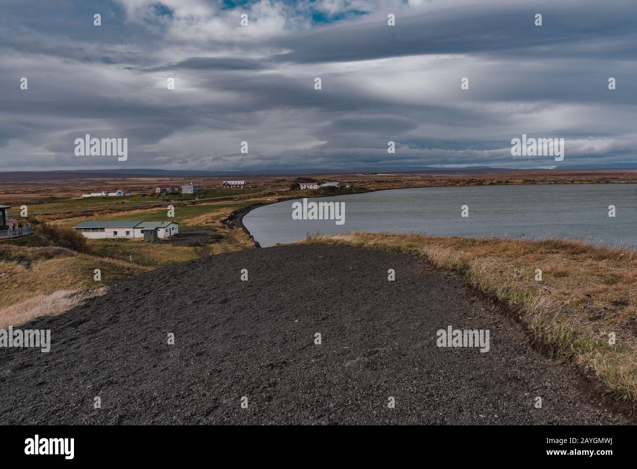 Laguna di Myvatn, Islandia Foto Stock