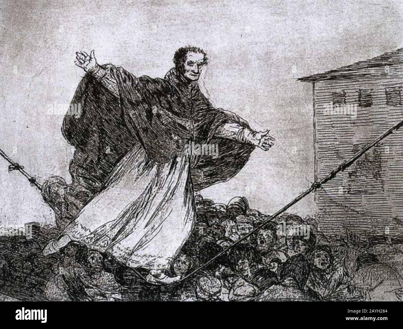 Francisco de Goya y Lucientes - maggio la corda si rompe Foto Stock