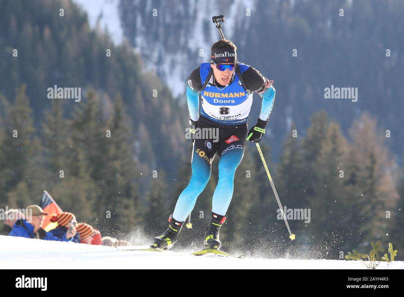 I Campionati Mondiali Di Biathlon Ibu 2020, Ad Anterselva - Anterselva, Italia Il 15/02/2020., Men 10 Km Sprint, Quentin Fillon Maillet (Fra). (Foto Di Pierre Teyssot/Espa-Images) Credito: Agenzia Fotografica Sportiva Europea/Alamy Live News Foto Stock