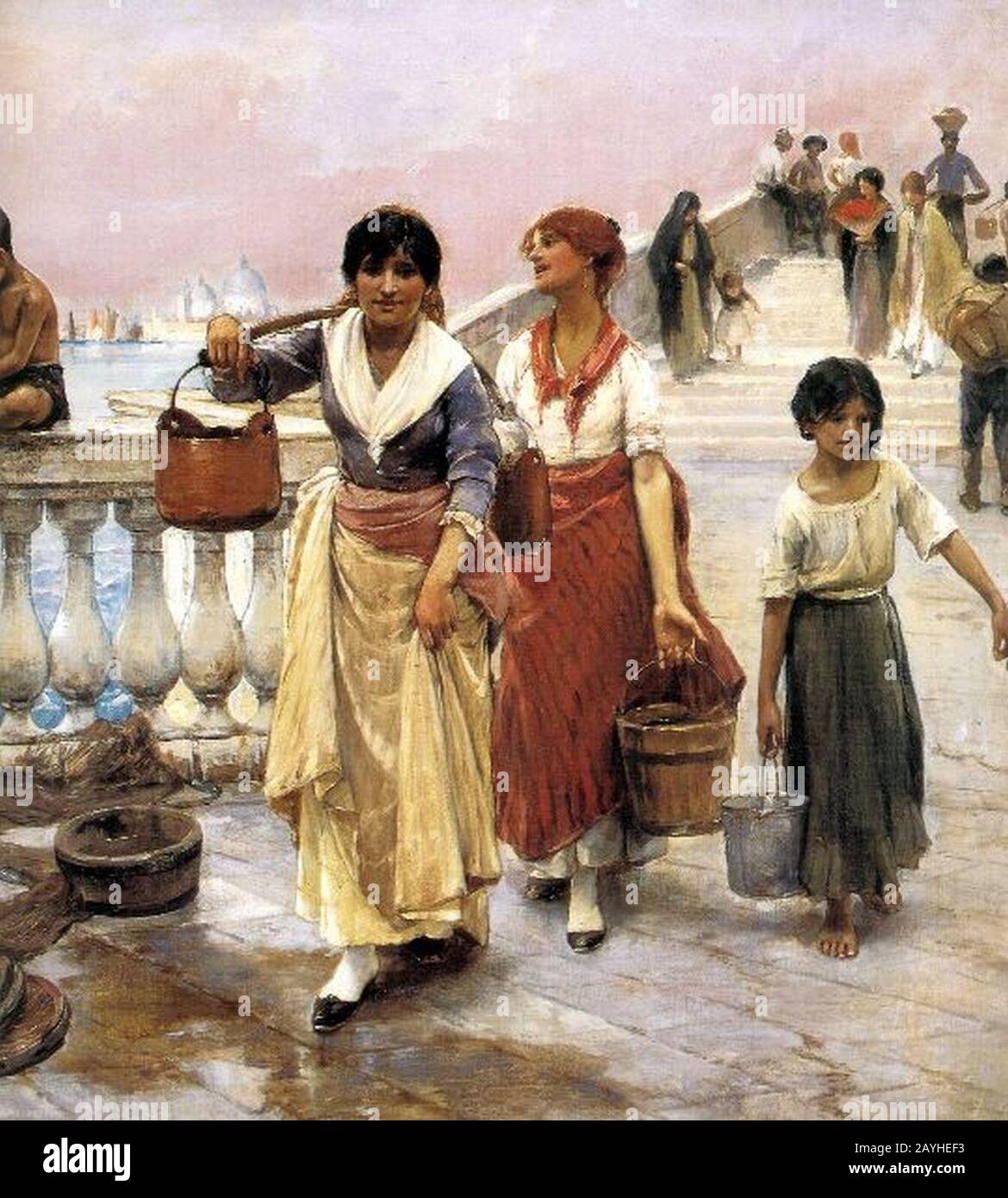 Frank Duveneck - Porta Acqua Venezia. Foto Stock