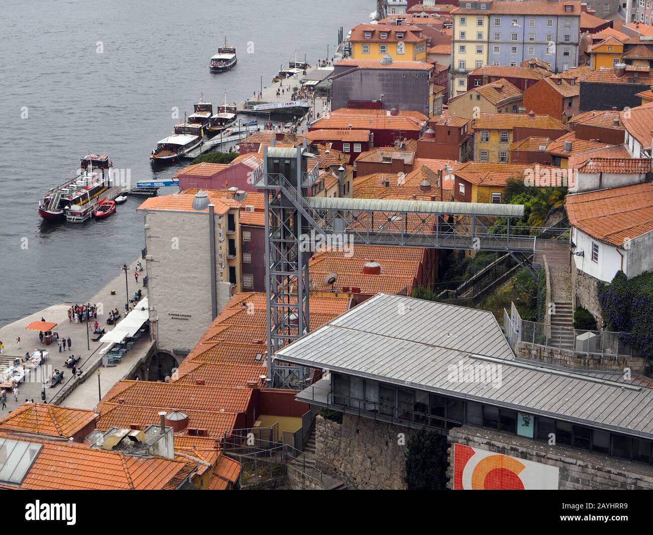 Ascensore nella città di Porto, Portogallo Foto Stock