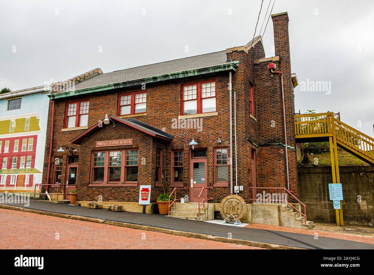 Portage Area Historical Society, Portage Station Museum, 400 Lee Street, Portage, Pa Foto Stock
