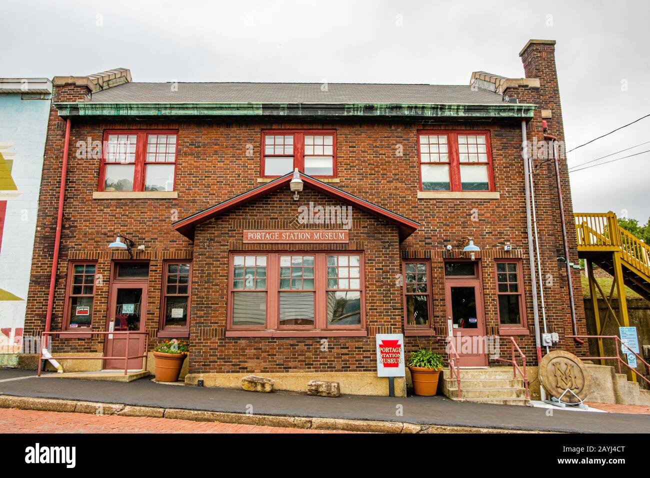 Portage Area Historical Society, Portage Station Museum, 400 Lee Street, Portage, Pa Foto Stock