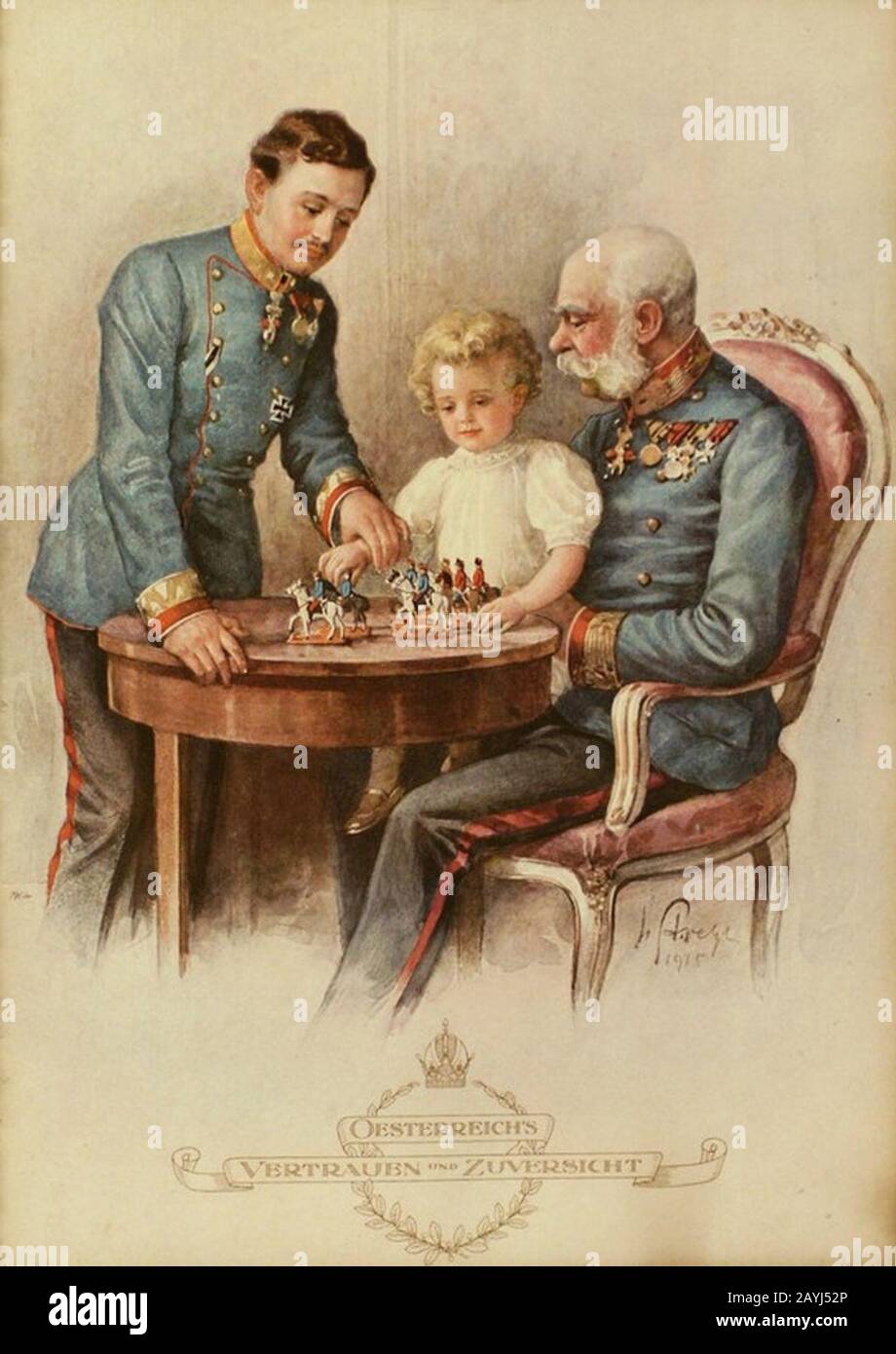 Franz Joseph Karl Otto D'Austria. Foto Stock