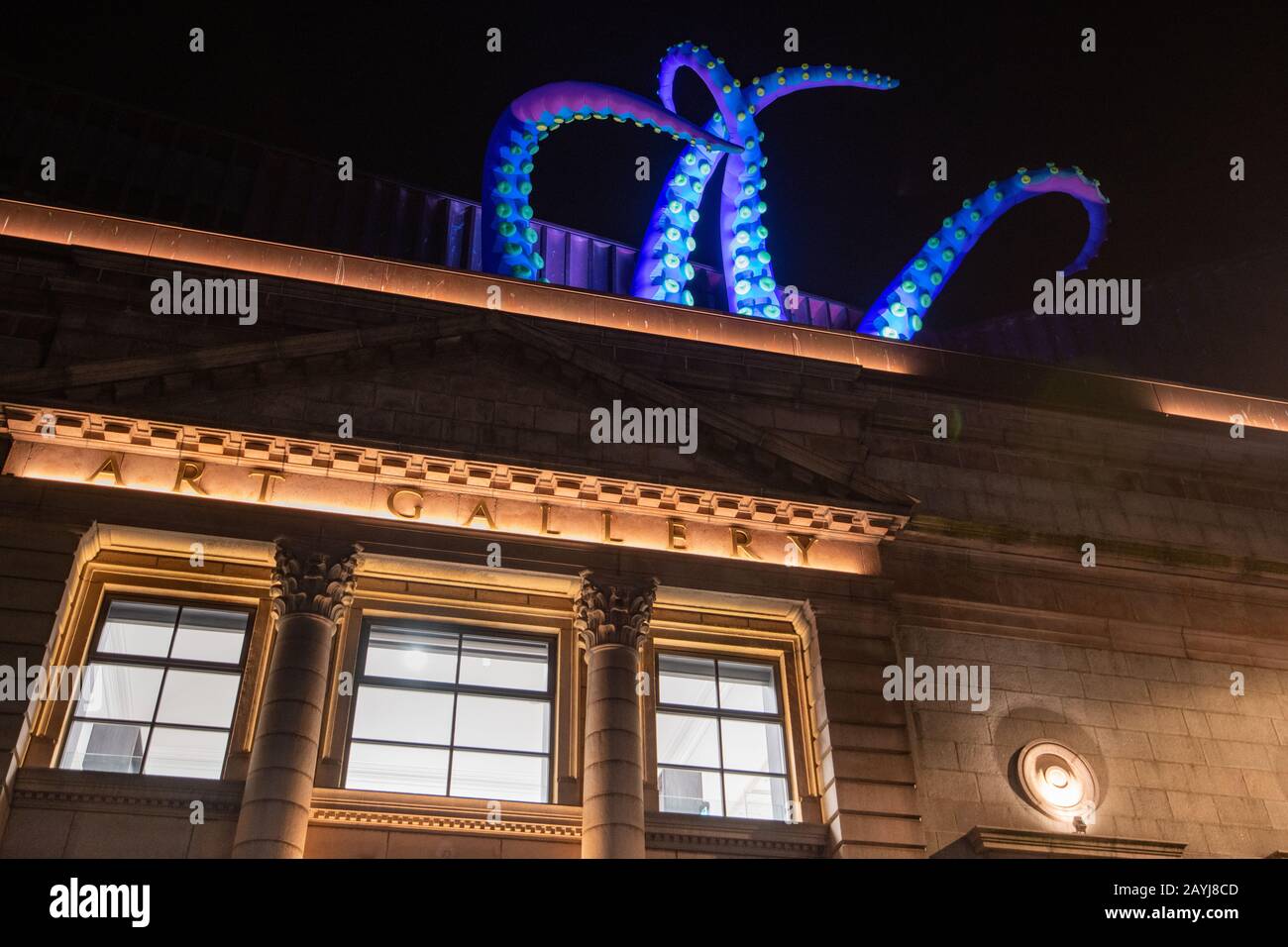 Spectra 2020, Light Festival, Aberdeen, Scozia, Regno Unito Foto Stock