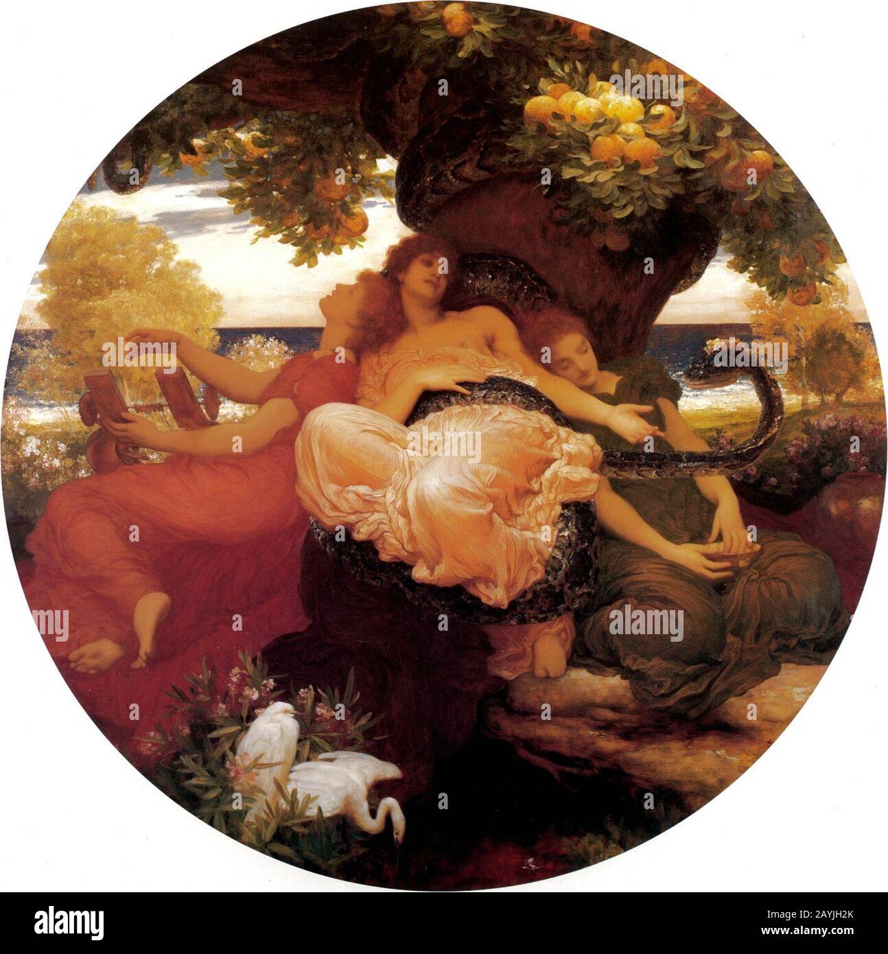 Frederic Leighton - il Giardino degli Hesperides, 1892. Foto Stock