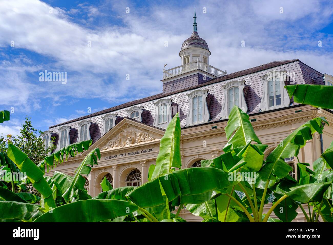 The Cabildo, Louisiana State Museum Cabildo Building, Jackson Square, New Orleans French Quarter New Orleans, Louisiana, Stati Uniti Foto Stock