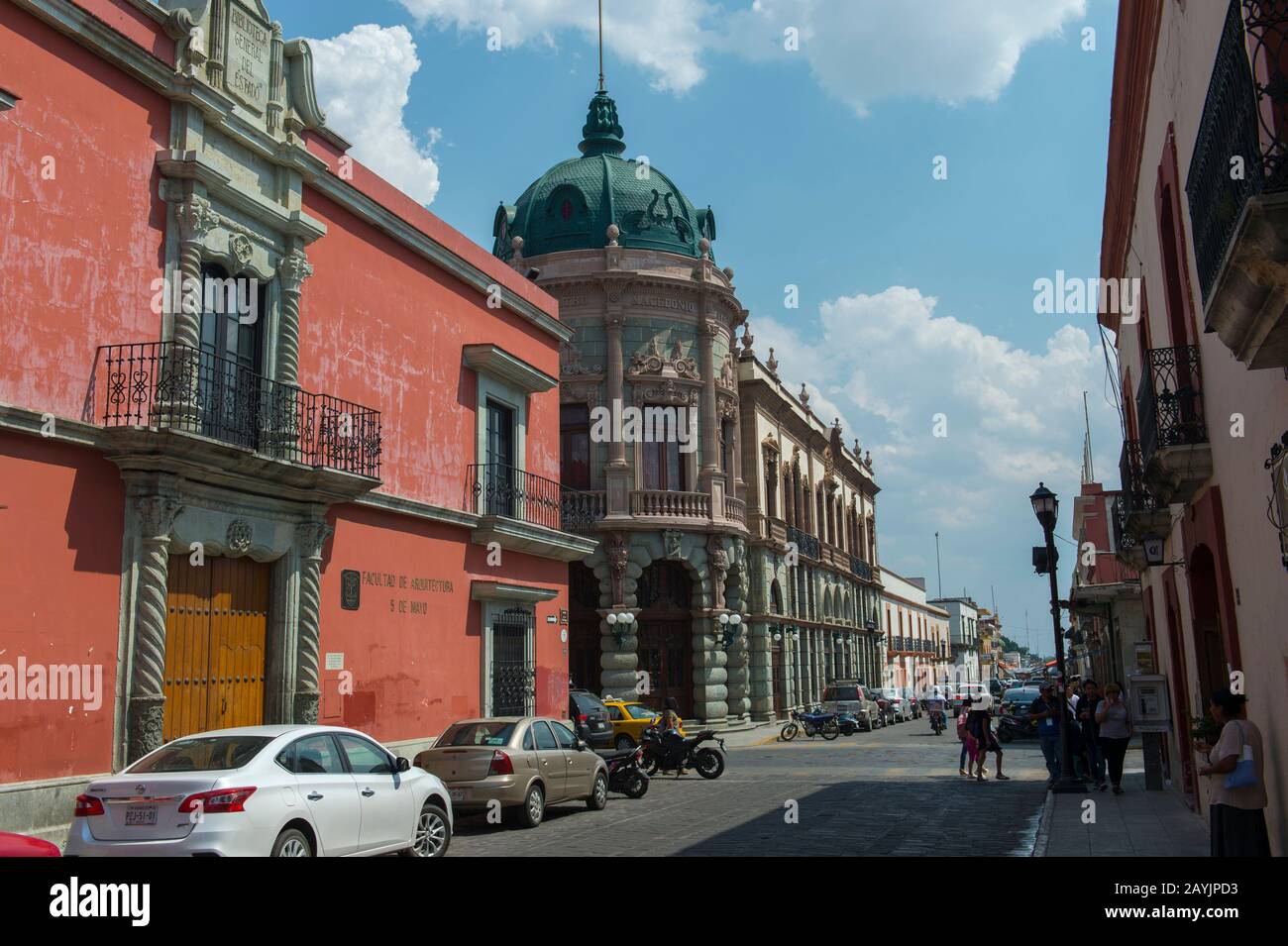 Il teatro a Oaxaca City, Messico. Foto Stock