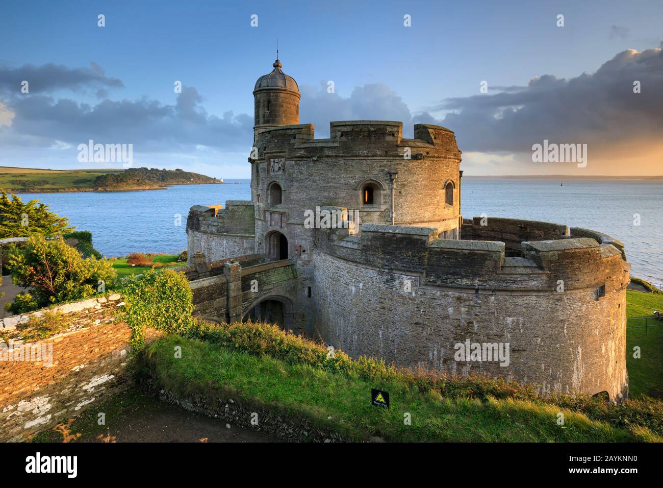 St Mawes Castle Sulla Penisola Di Roseland, In Cornovaglia. Foto Stock