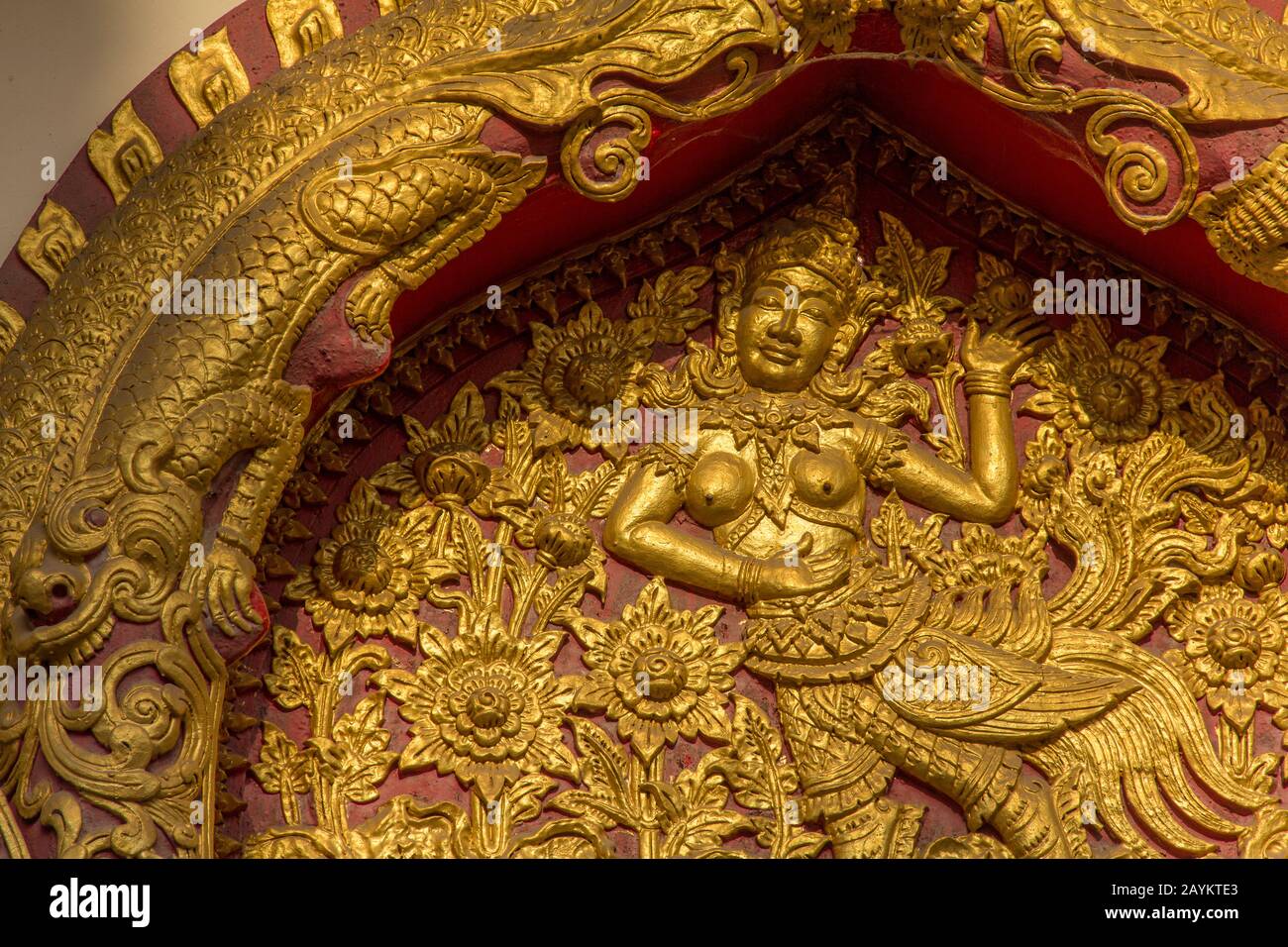 Tempio di Chiang Mai, Thailandia. Foto Stock