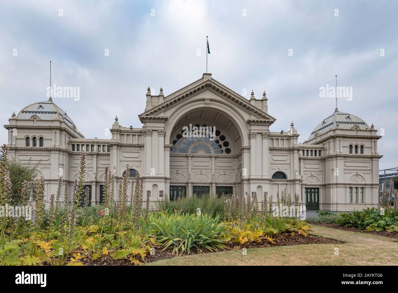 Il Royal Exhibition Building è un edificio patrimonio dell'umanità dell'UNESCO di Melbourne, Victoria, Australia, costruito nel 1879-80 Foto Stock