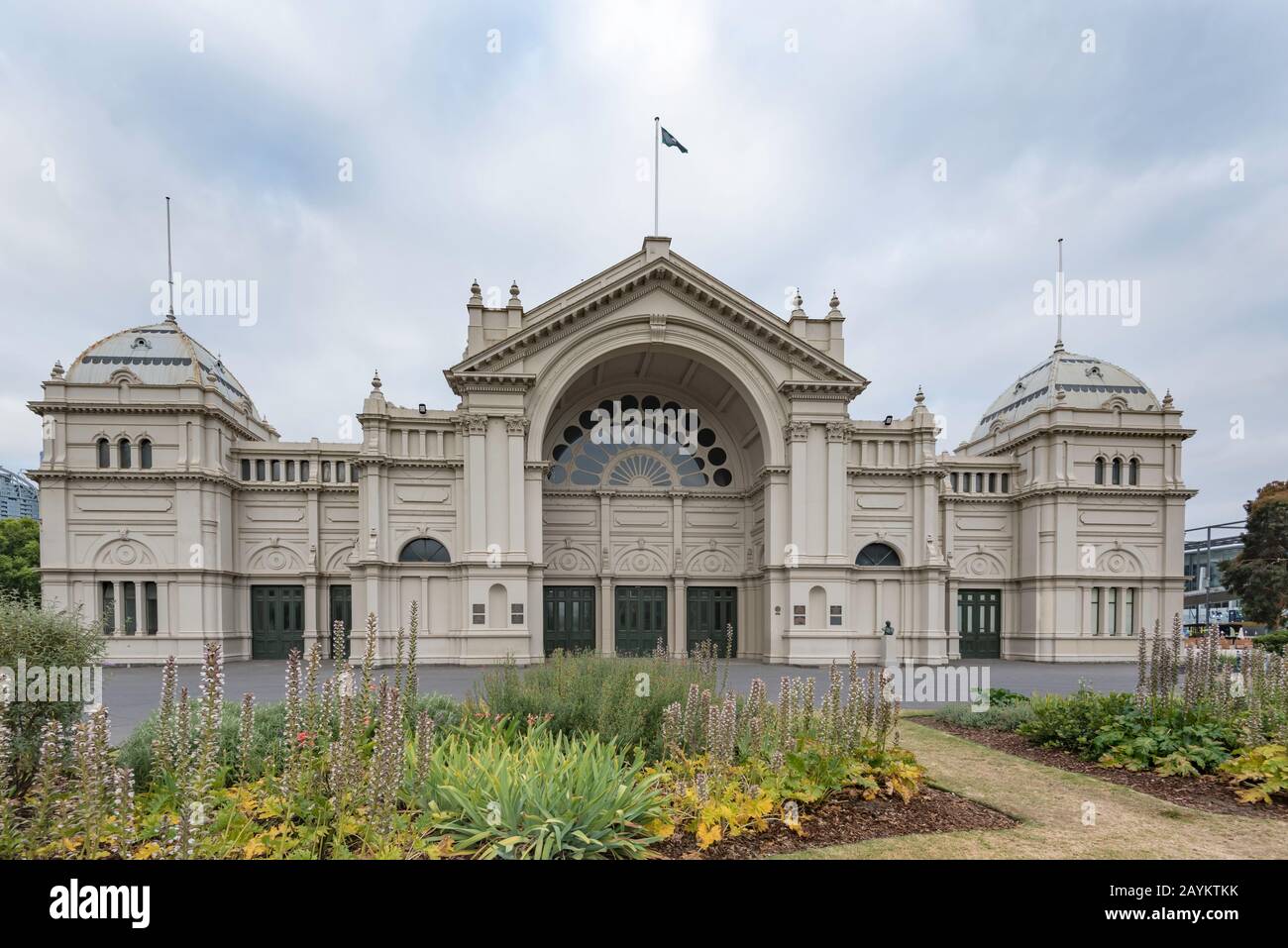 Il Royal Exhibition Building è un edificio patrimonio dell'umanità dell'UNESCO di Melbourne, Victoria, Australia, costruito nel 1879-80 Foto Stock