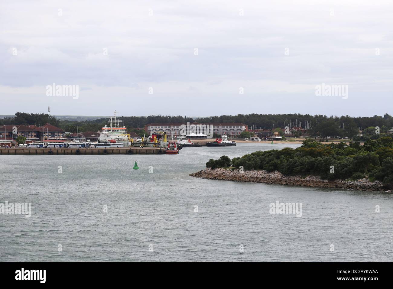 Ingresso Al Piccolo Porto Di Artigianato, Tuzi Gazi, Richards Bay, King Cetshwayo District, Kwazulu-Natal Province, Sud Africa, Africa Foto Stock