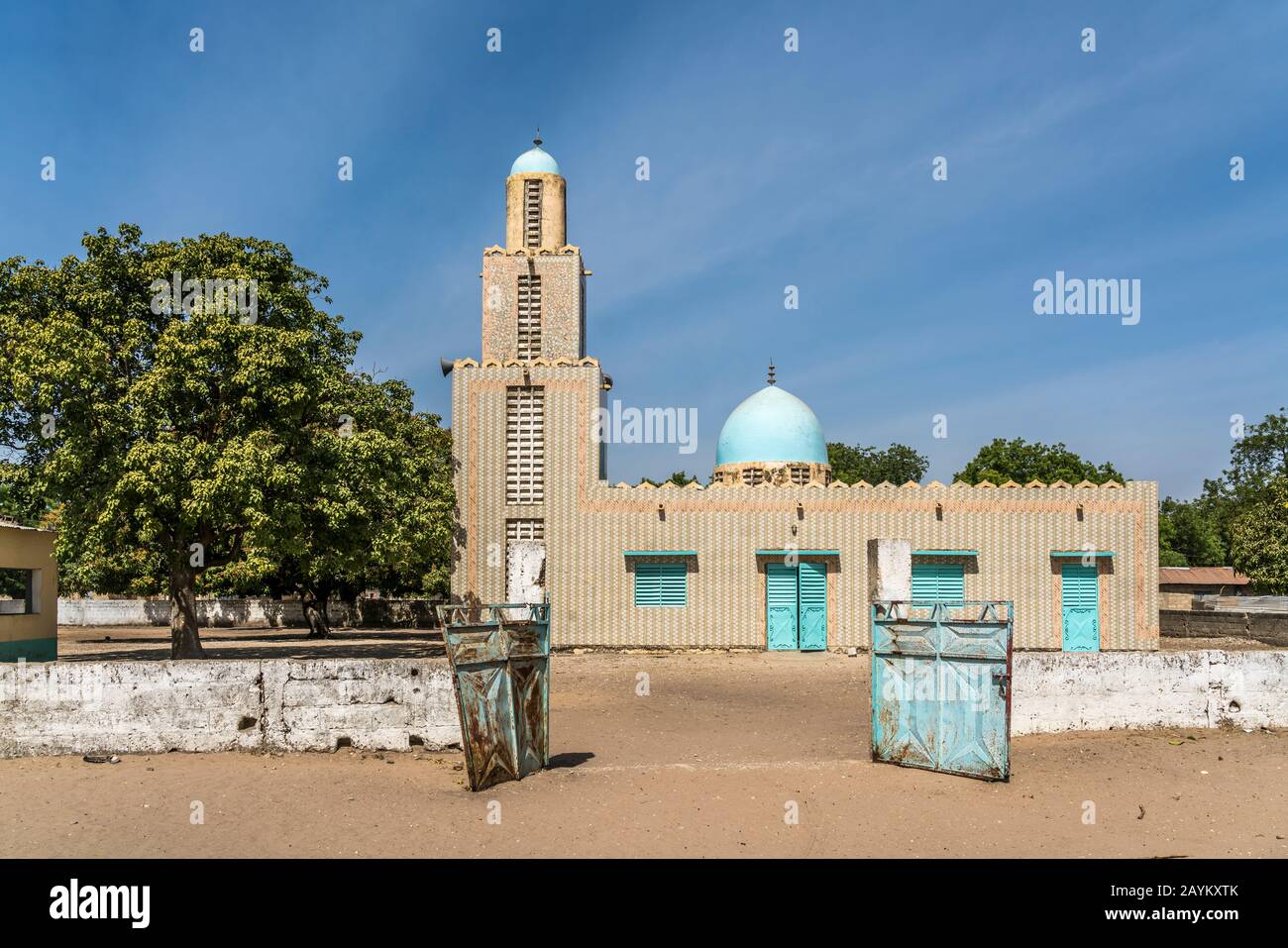 Moschee A Toubacouta, Sine Saloum Delta, Senegal, Westafrika | Toubacouta Moschea, Sine Saloum Delta, Senegal, Africa Occidentale, Foto Stock