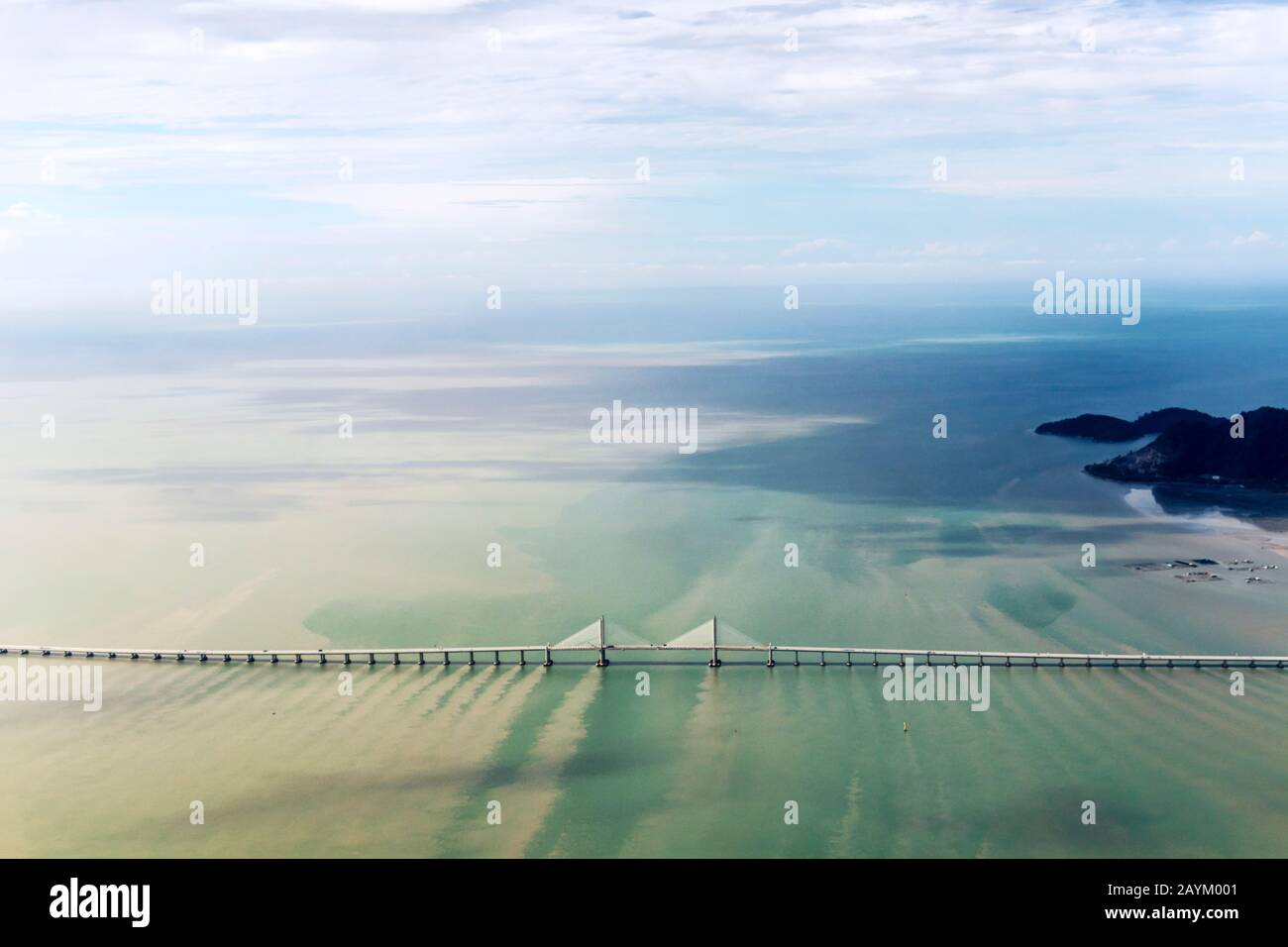 Vista Aerea Penang Bridge 2 Penang Malesia Foto Stock