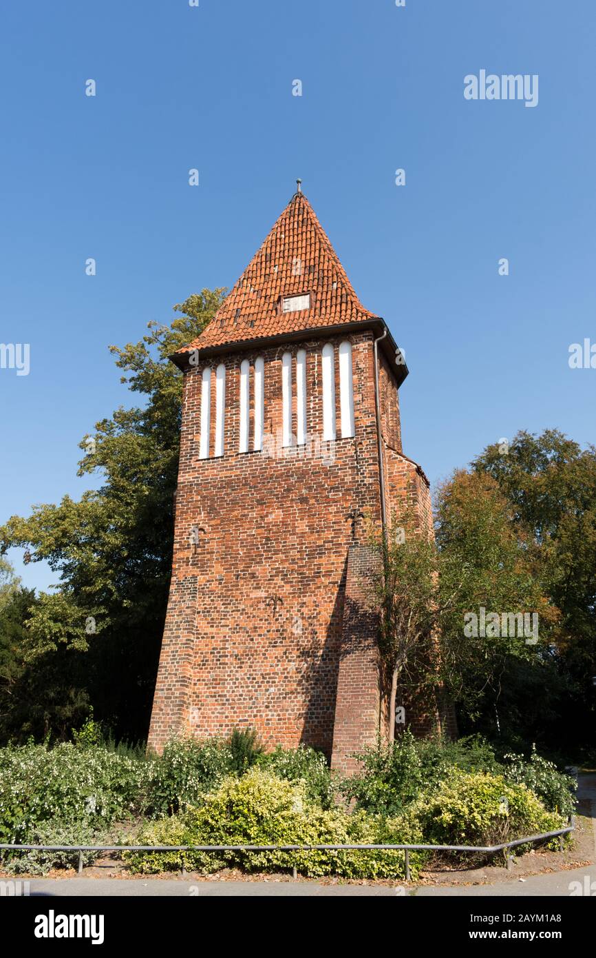 Vecchia Torre Dell'Acqua Di Wismar, Mecklenburg Western Pomerania, Germania, Europa Foto Stock