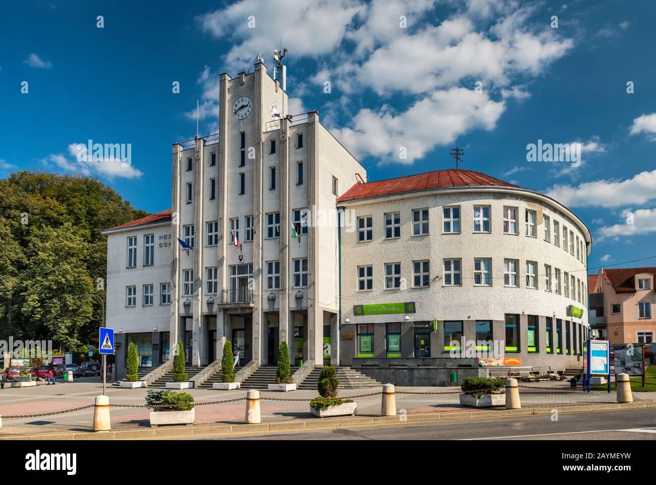 Municipio, in stile Art Déco, a Cadca, nella regione di Kusyce, Slovacchia Foto Stock