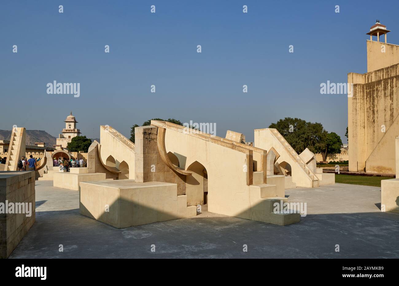 Antico Osservatorio Jantar Mantar, Jaipur, Rajasthan, India Foto Stock