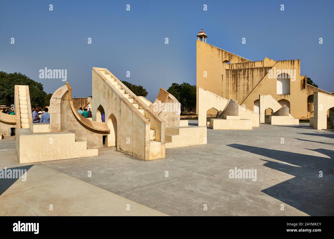 Antico Osservatorio Jantar Mantar, Jaipur, Rajasthan, India Foto Stock