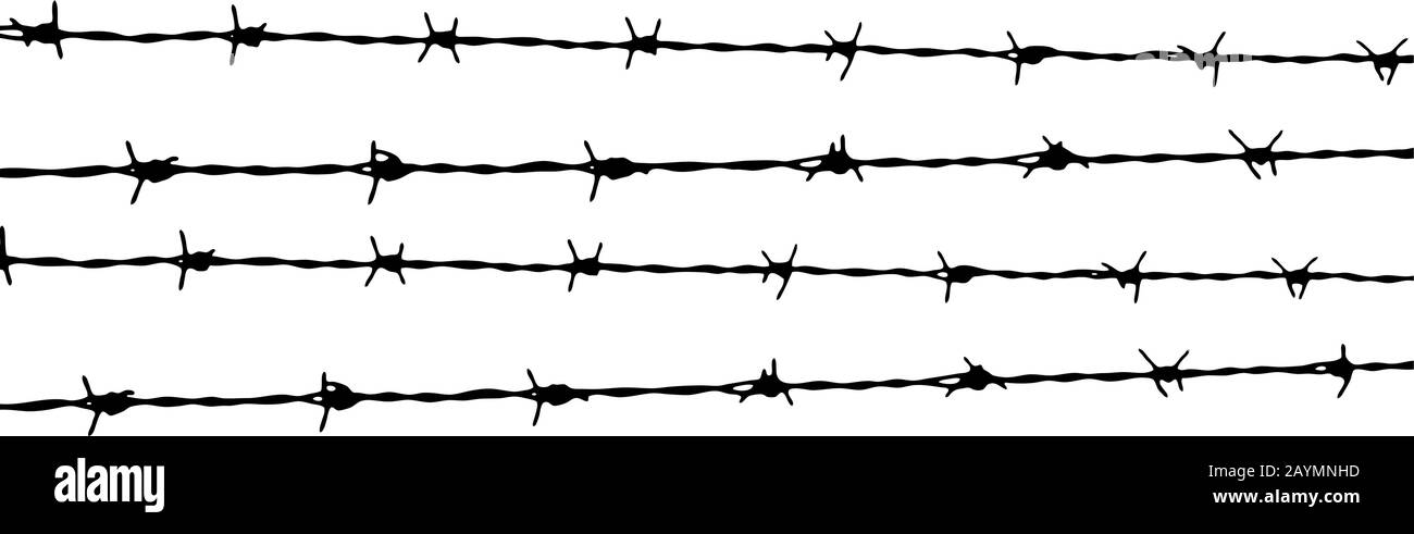 Banner vettoriale astratto. Sfondo filo spinato Illustrazione Vettoriale
