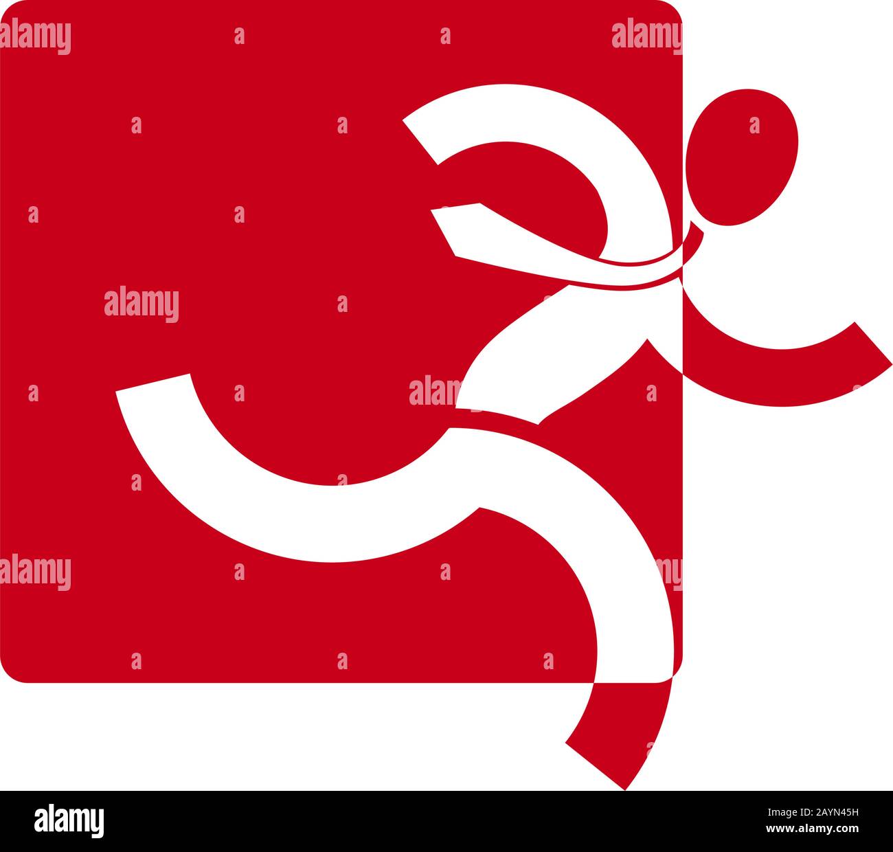 Vector man jumping, concetto di strategia di uscita Illustrazione Vettoriale