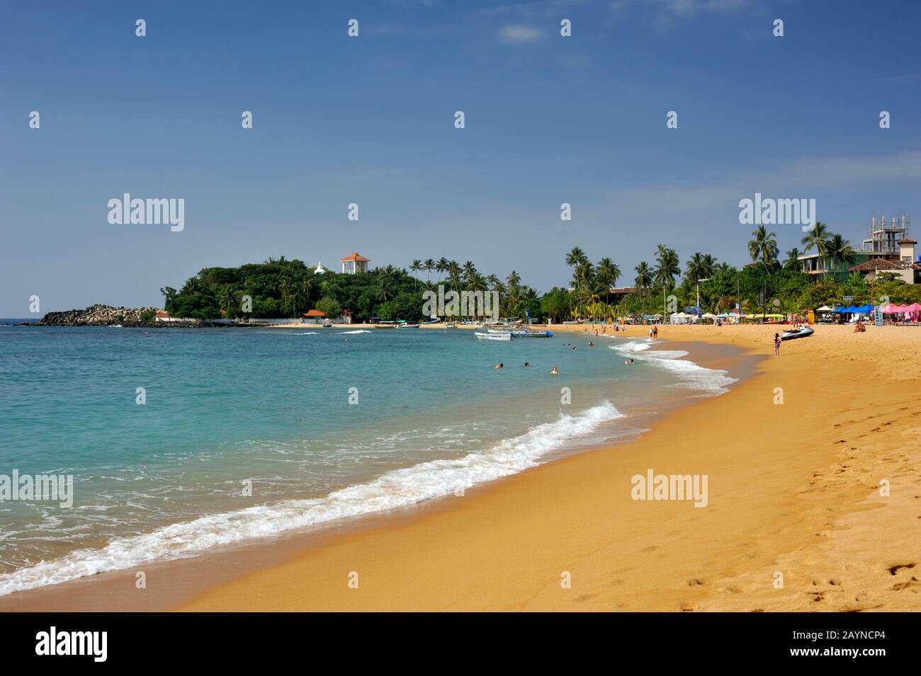 Sri Lanka, Galle, Spiaggia Di Unawatuna Foto Stock