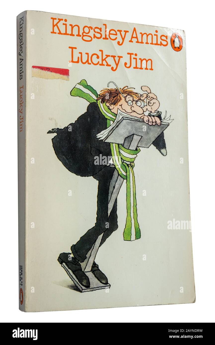 Lucky Jim, un romanzo divertente di Kingsley Amis, libro cartaceo Foto Stock