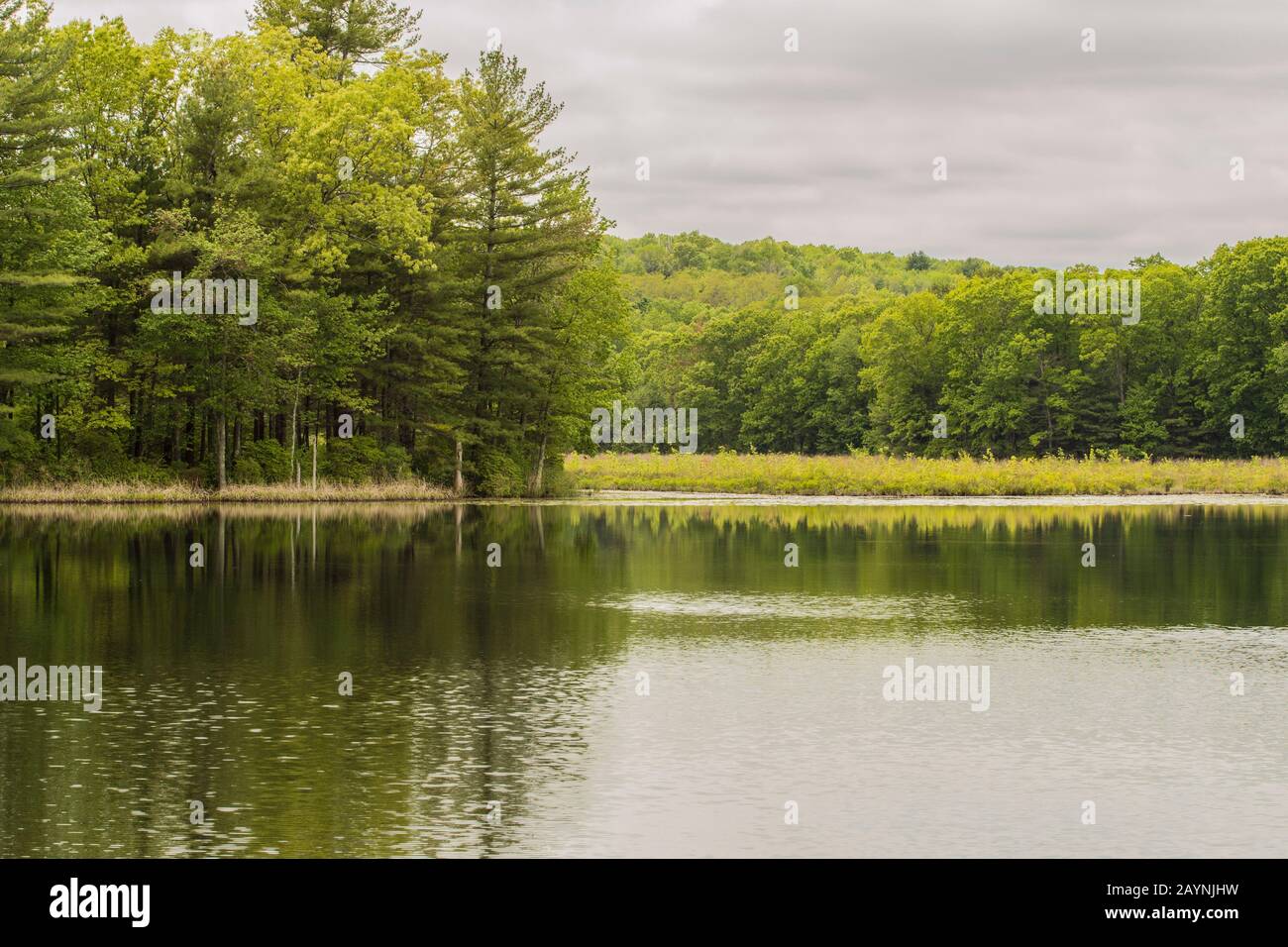 Include 15,5 acri. Laghetto locale a West Boxford. Ideale per kayak, canoe, passeggiate a pesca, escursioni. Di Fronte Alla West Boxford Fire Station. Foto Stock