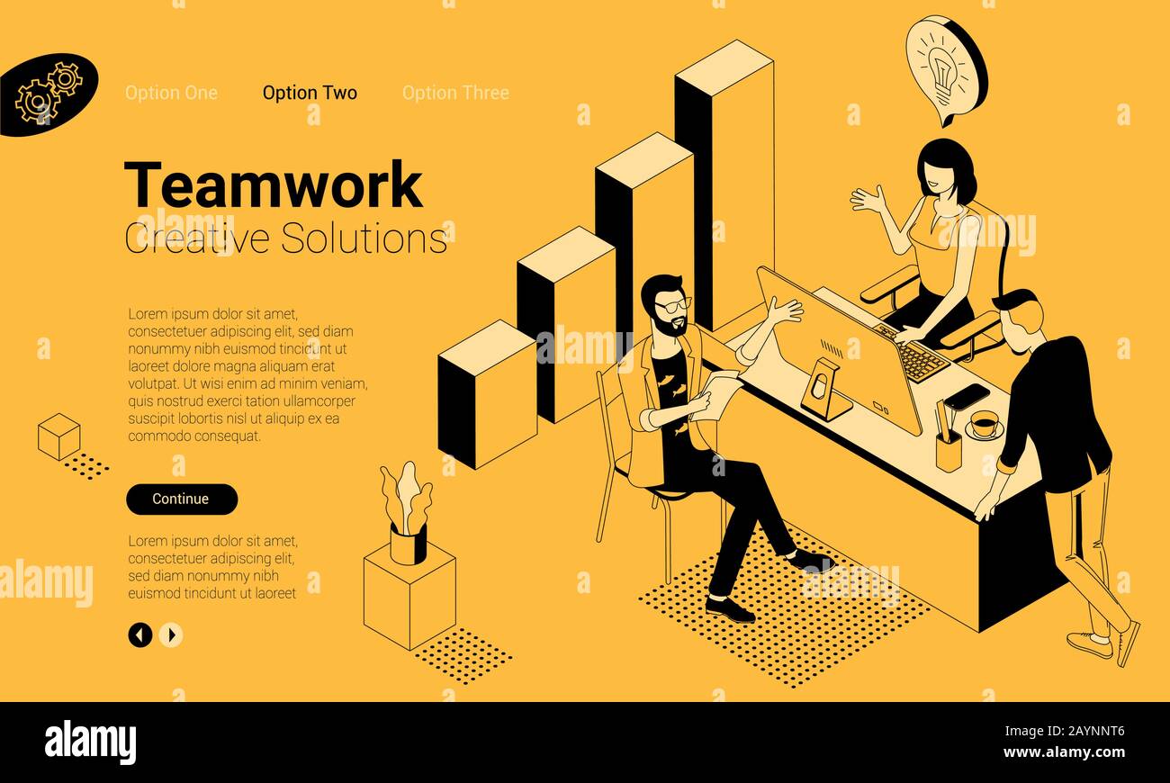 lavoro di squadra cooperazione efficace Illustrazione Vettoriale