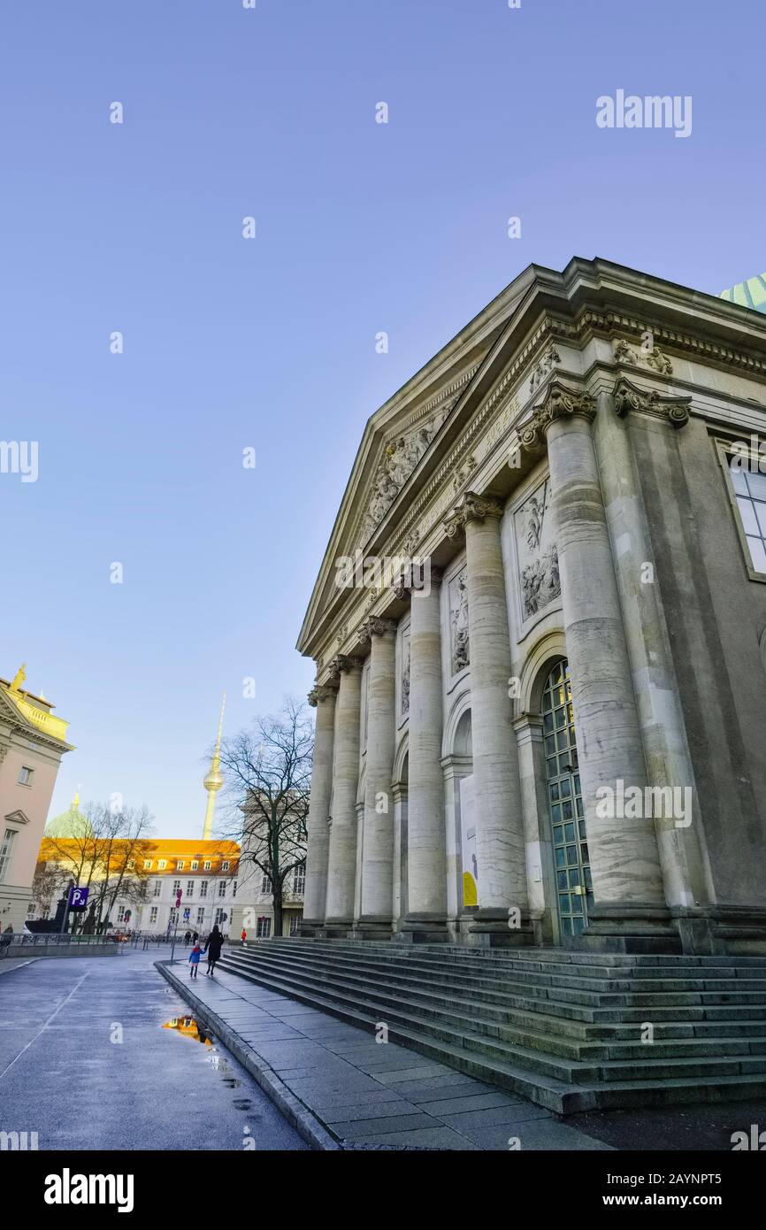 Cattedrale Di St. Hedwigs, Piazza Bebelplatz, Berlino, Germania Foto Stock