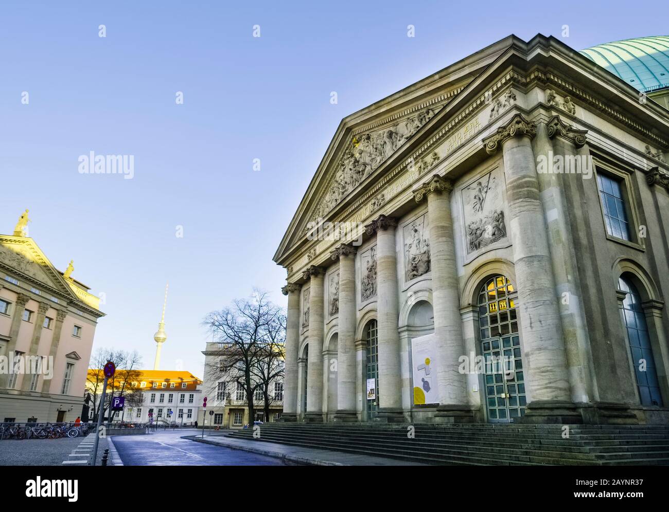 Cattedrale Di St. Hedwigs, Piazza Bebelplatz, Berlino, Germania Foto Stock