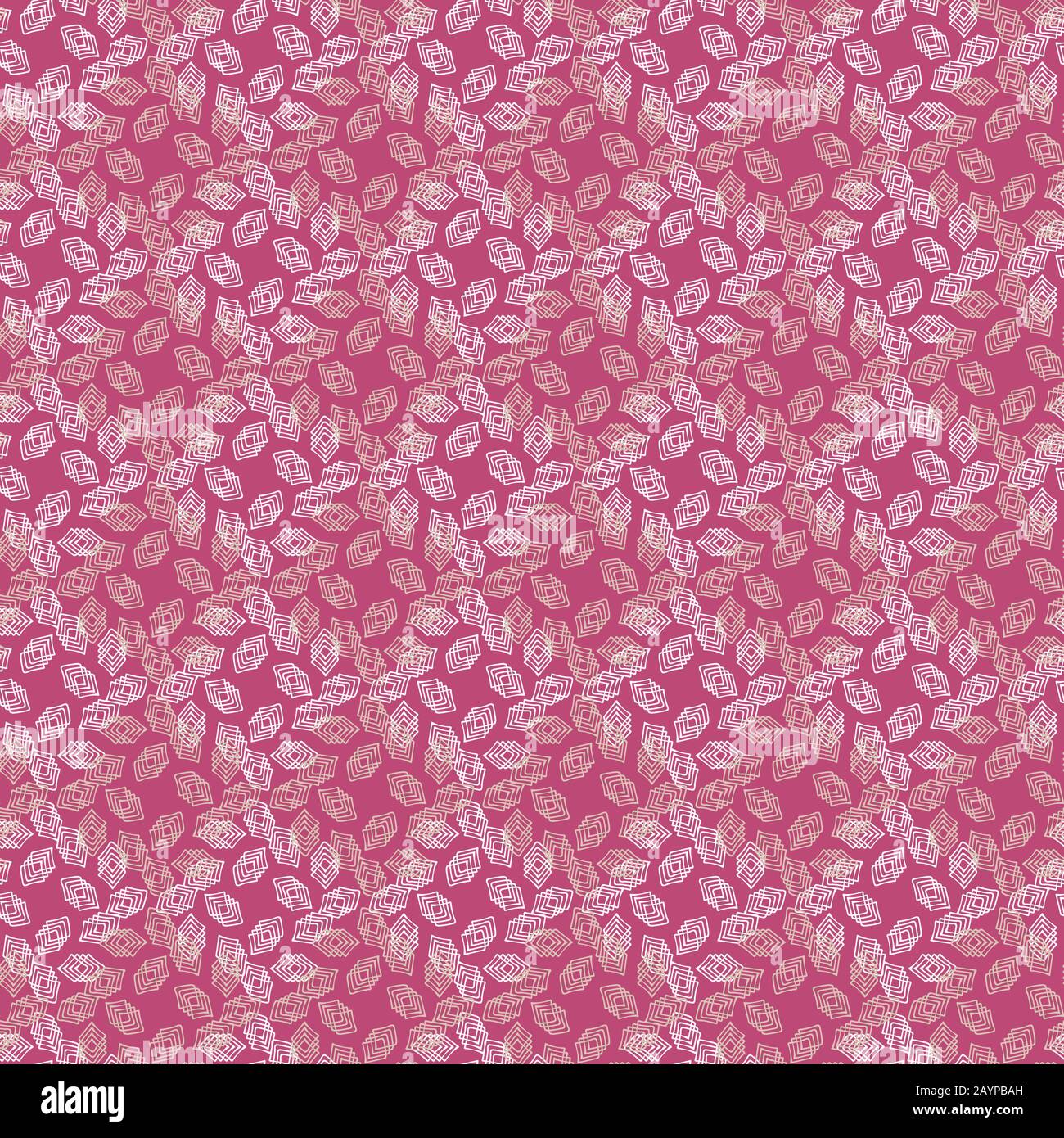 disegno vettoriale geometrico astratto senza cuciture con forme di diamante chiaro su sfondo rosa vibrante Illustrazione Vettoriale
