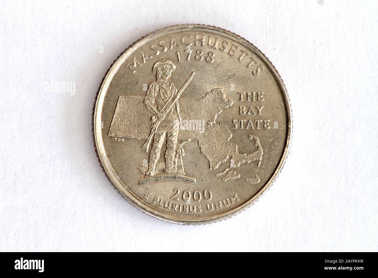 Massachusetts State Quarter Foto Stock